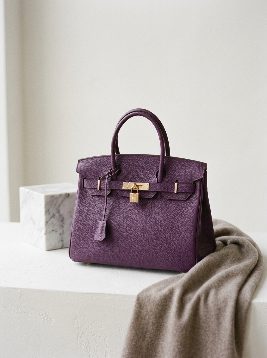 Luxe dameshandtas van leer met elegante sluiting