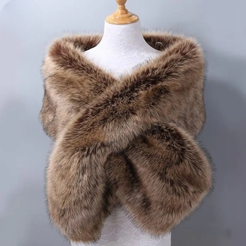 Luxe faux fur sjaal – Aurora