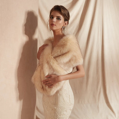 Luxe faux fur sjaal – Aurora