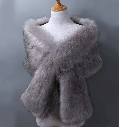Luxe faux fur sjaal – Aurora
