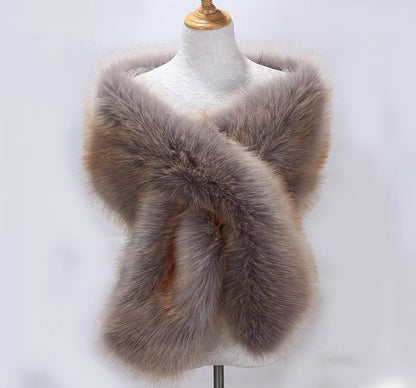 Luxe faux fur sjaal – Aurora