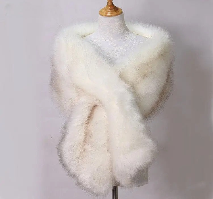 Luxe faux fur sjaal – Aurora