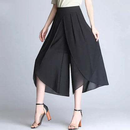 Luxe geplooide midi culotte – Élise