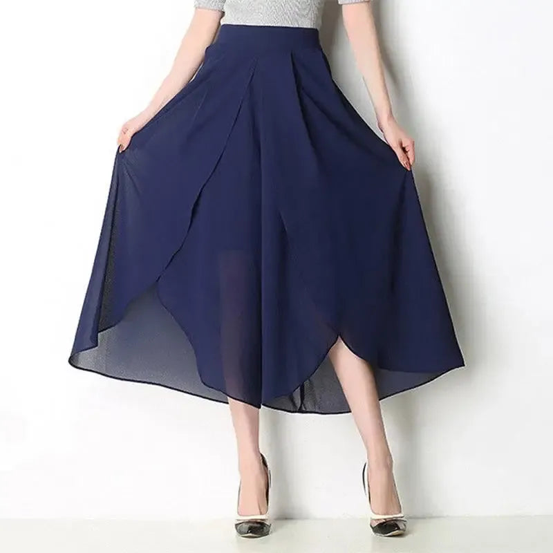 Luxe geplooide midi culotte – Élise