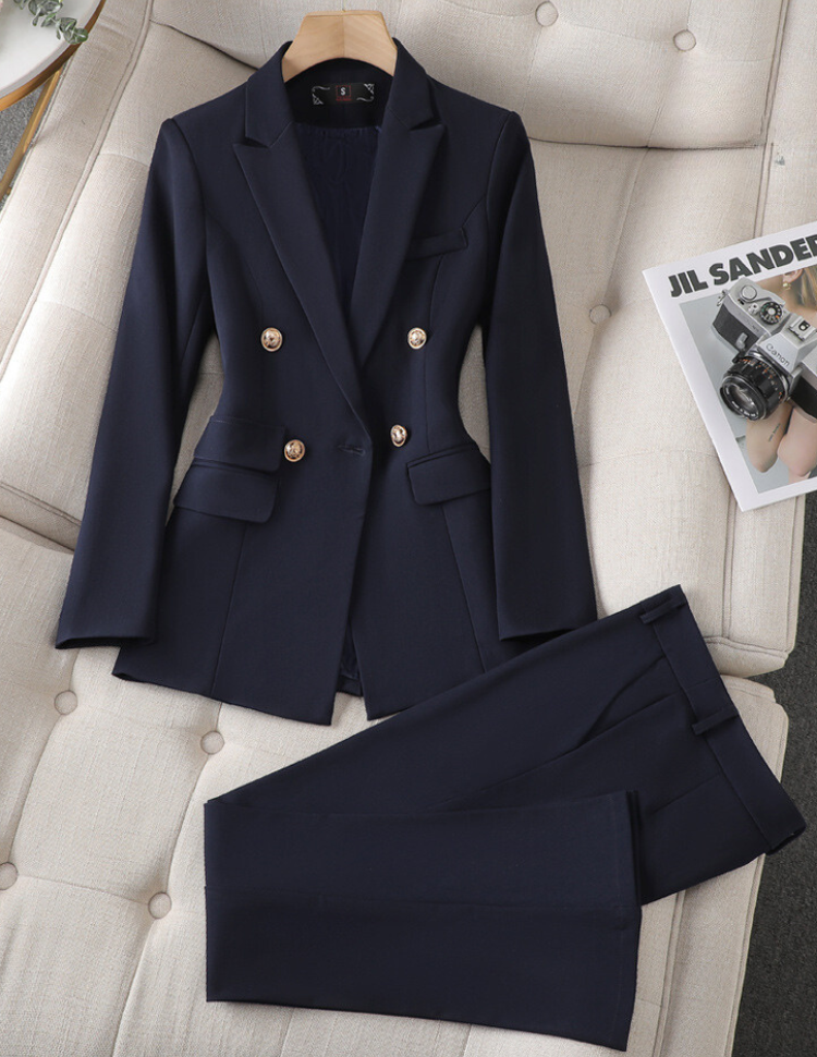 Luxe getailleerde dames blazer set – Valérie