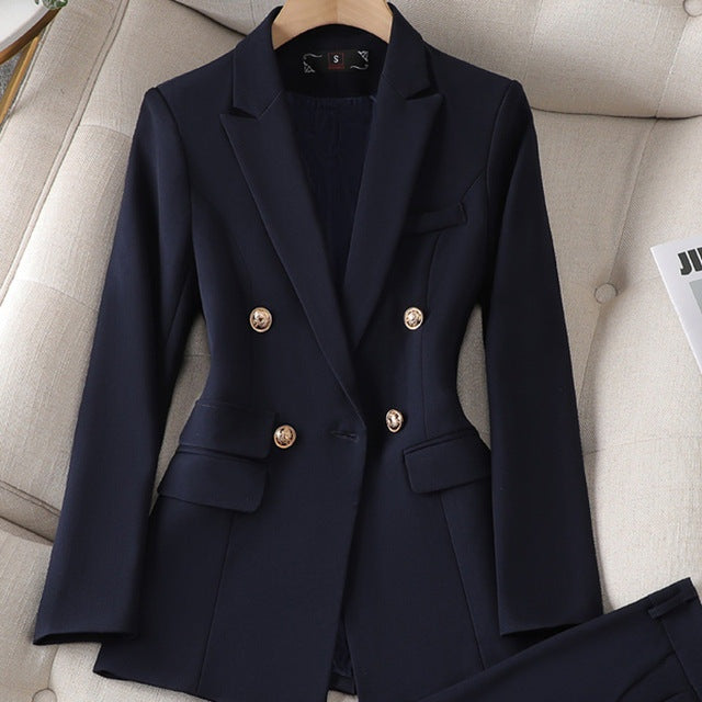 Luxe getailleerde dames blazer set – Valérie