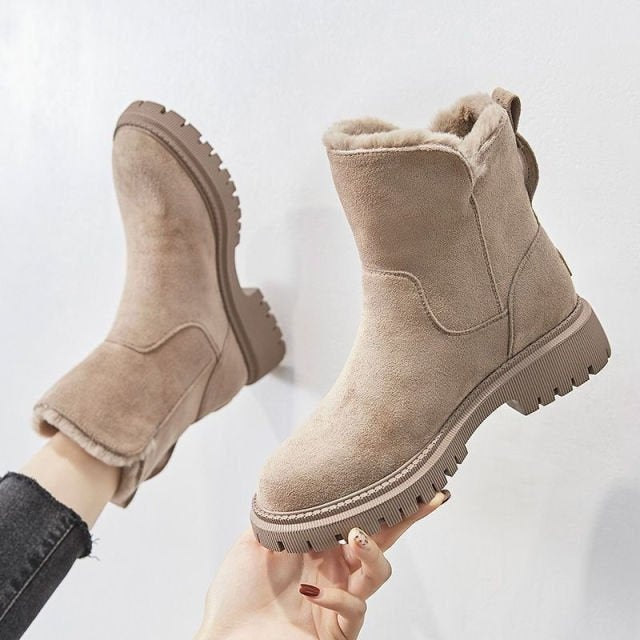 Luxe gevoerde winterboots voor koude dagen