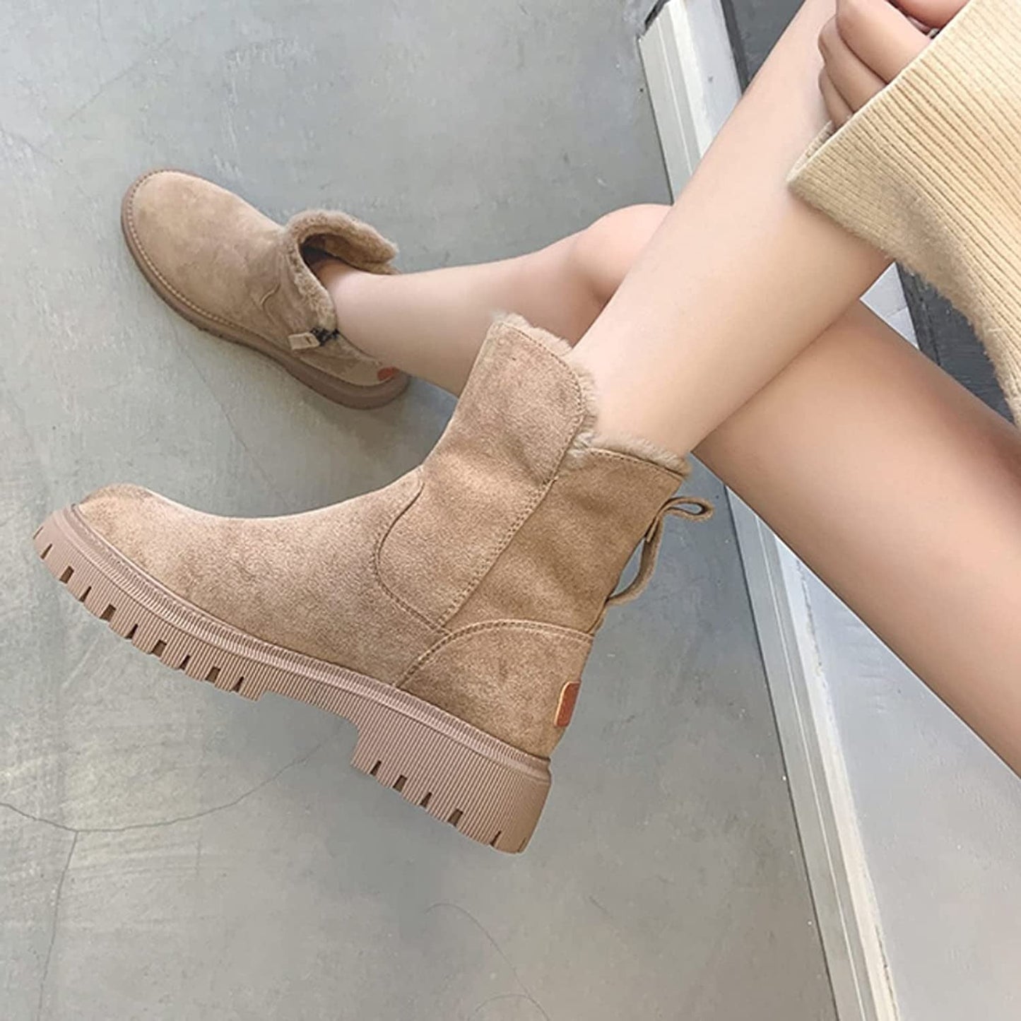 Luxe gevoerde winterboots voor koude dagen