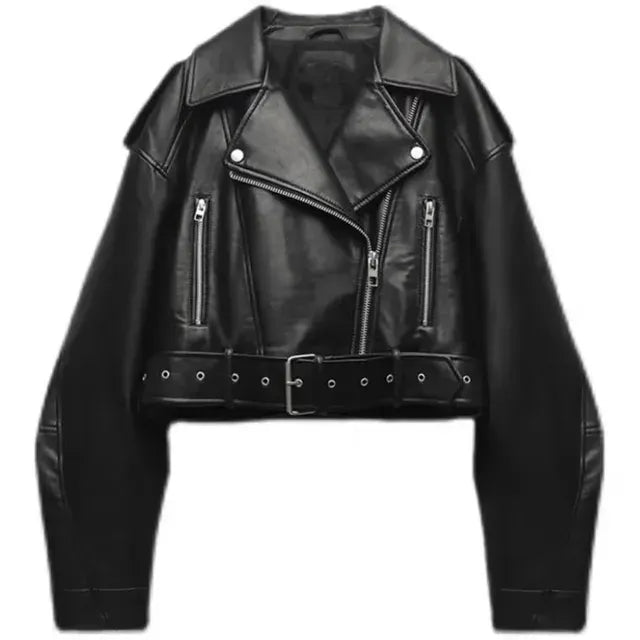 Luxe korte bikerjas voor dames