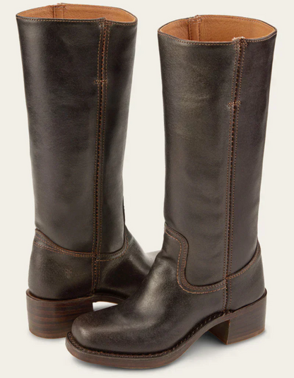 Luxe leren dameslaarzen met tijdloze western uitstraling