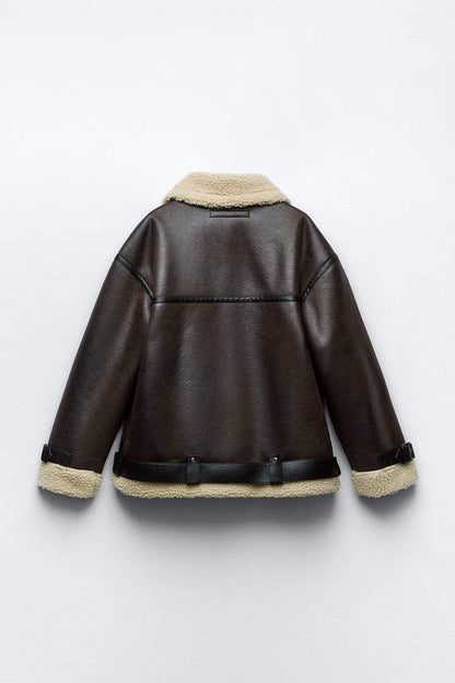 Luxe warme dames jas