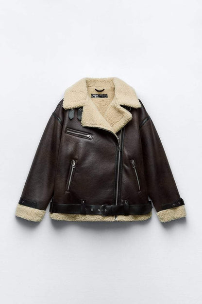 Luxe warme dames jas