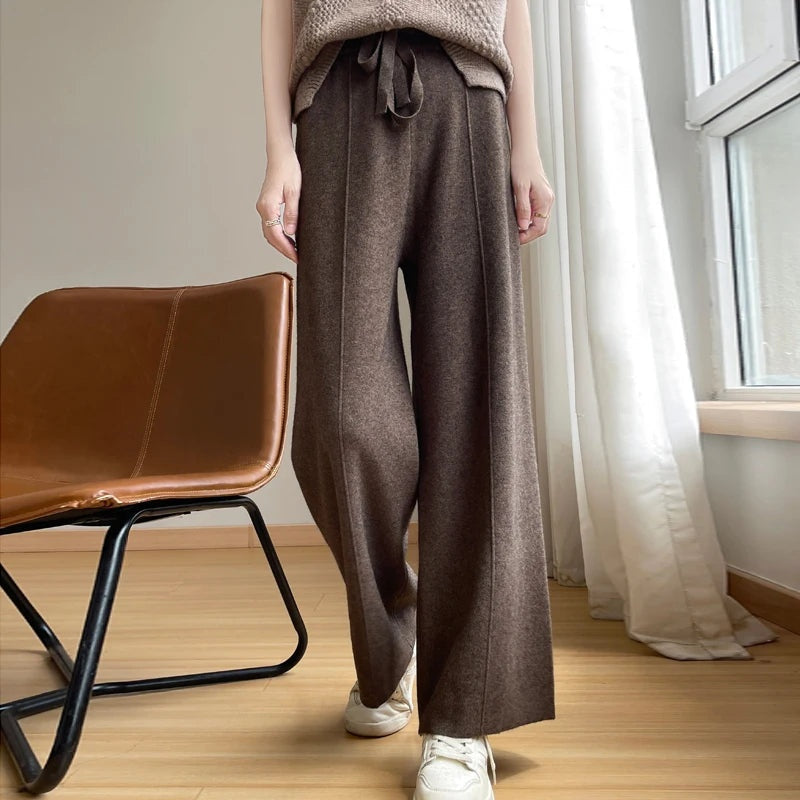 Luxe wide-leg dames pantalon – Monarque