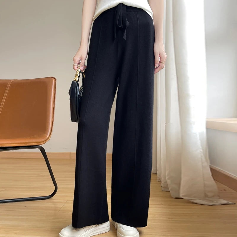 Luxe wide-leg dames pantalon – Monarque