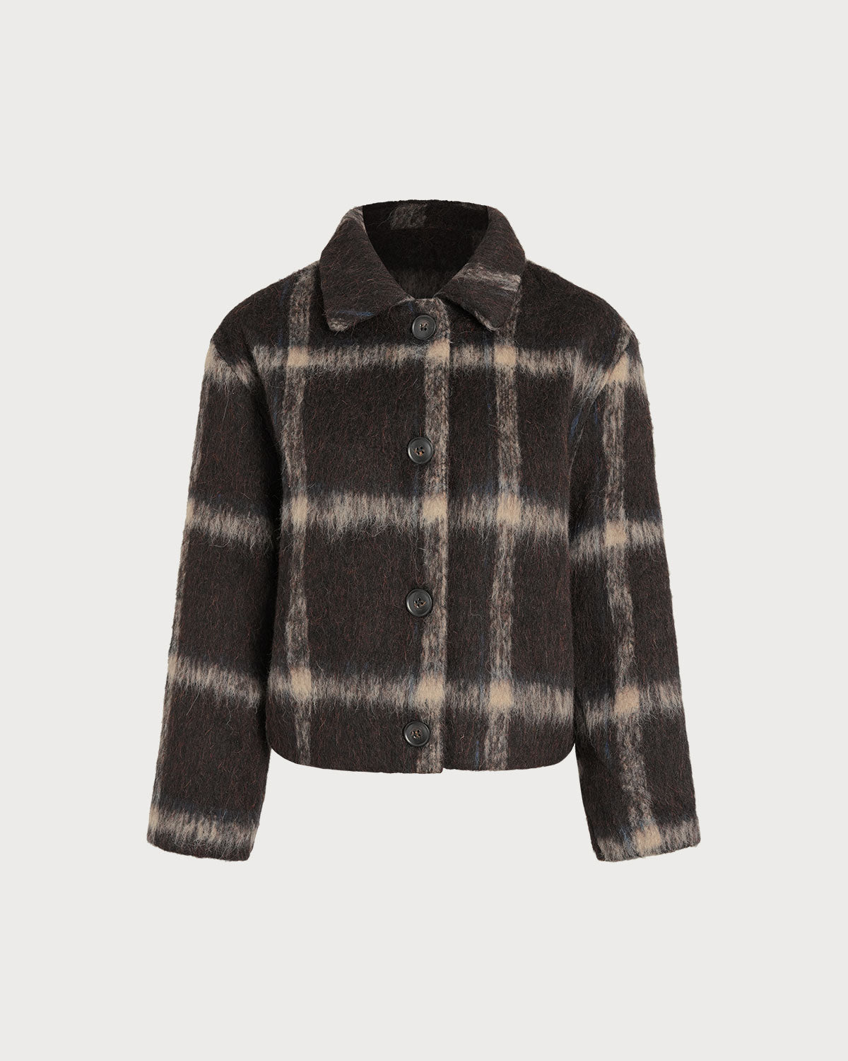 Made Cropped Checkered Jacket