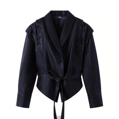 Maïa | Chic Faux Leren Jas voor Dames