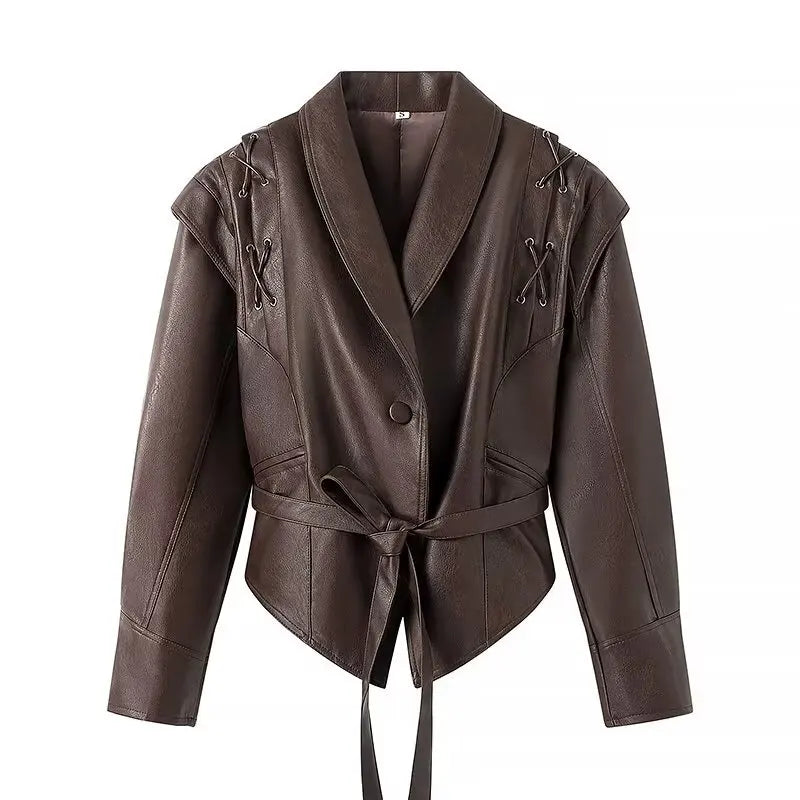 Maïa | Chic Faux Leren Jas voor Dames