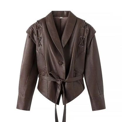 Maïa | Chic Faux Leren Jas voor Dames