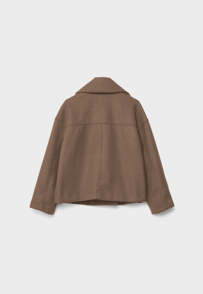 Maris Winterse Wolmix Cropped Coat