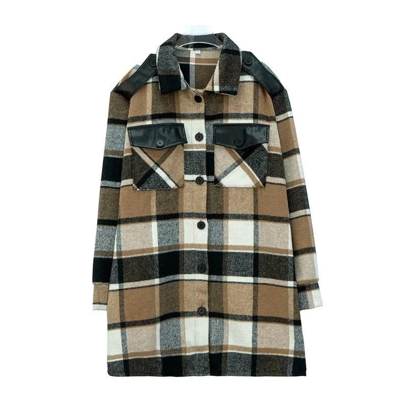 Minerva | Stijlvolle geruite Blazer Jas