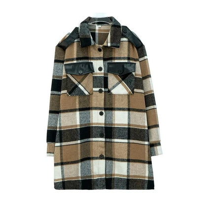 Minerva | Stijlvolle geruite Blazer Jas