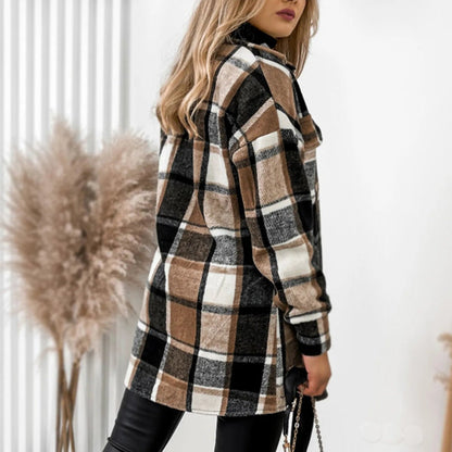 Minerva | Stijlvolle geruite Blazer Jas