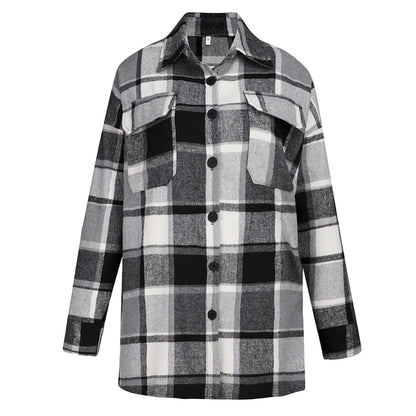 Minerva | Stijlvolle geruite Blazer Jas