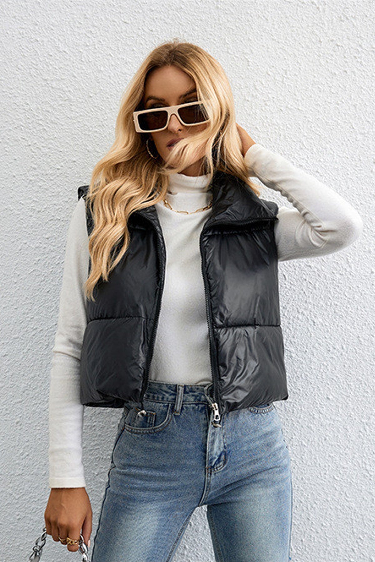 Moderne Casual Puffer Gilet voor Dames