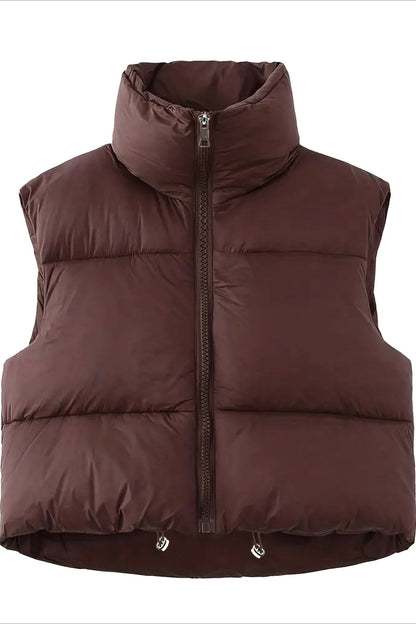 Moderne Casual Puffer Gilet voor Dames