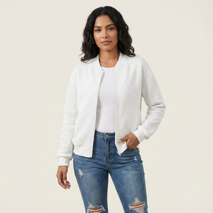 Moderne dames cardigan met structuur