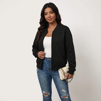 Moderne dames cardigan met structuur