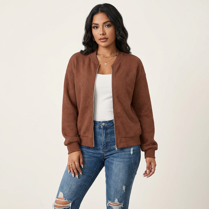 Moderne dames cardigan met structuur