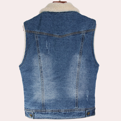 Modieus Denim Vest voor Dames - Comfortabel en Stijlvol Gilet