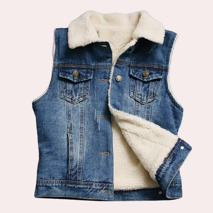 Modieus Denim Vest voor Dames - Comfortabel en Stijlvol Gilet