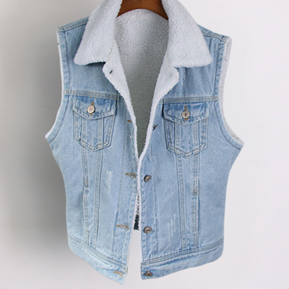 Modieus Denim Vest voor Dames - Comfortabel en Stijlvol Gilet