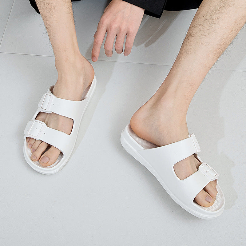 Modieuze Dames Slippers met Gesp en Open Teen van Jelly