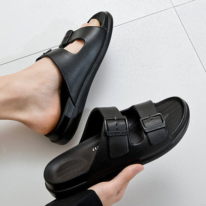 Modieuze Dames Slippers met Gesp en Open Teen van Jelly