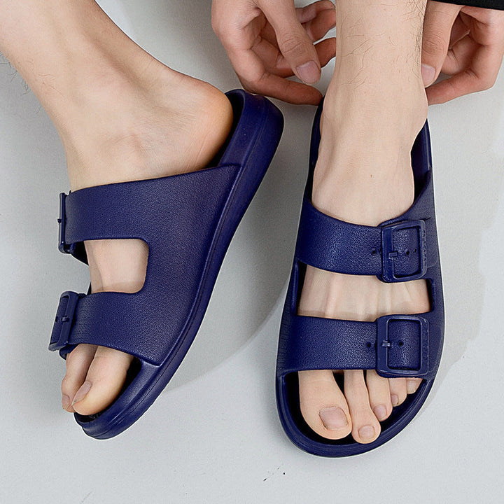 Modieuze Dames Slippers met Gesp en Open Teen van Jelly
