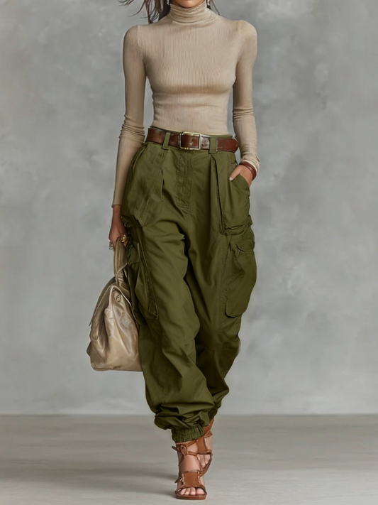 Modieuze parachute cargo dames broek – Lara