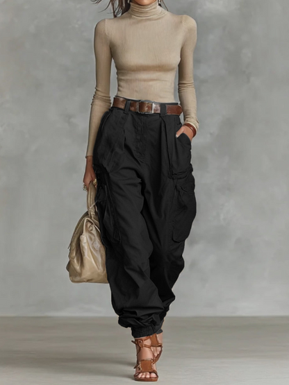 Modieuze parachute cargo dames broek – Lara