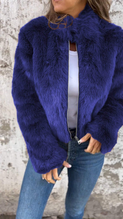 Nimara | Warme Elegante faux fur Overgangsjas