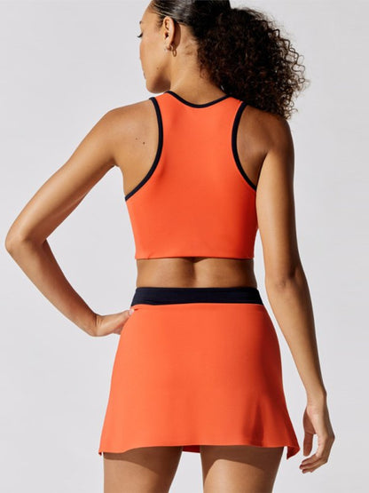 Nova | Oranje Racerback Sport-BH met Contrastdetail