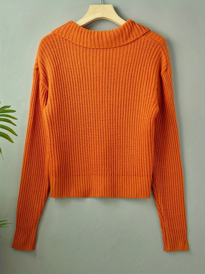 Oversized cardigan met brede kraag – Amélia