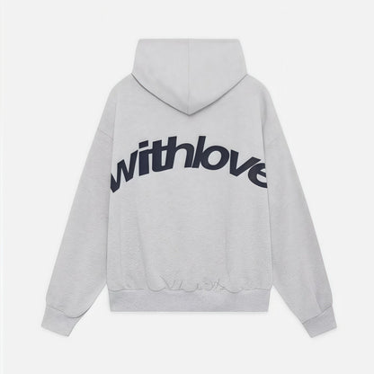 Oversized dames hoodie 'with love' – Elodie