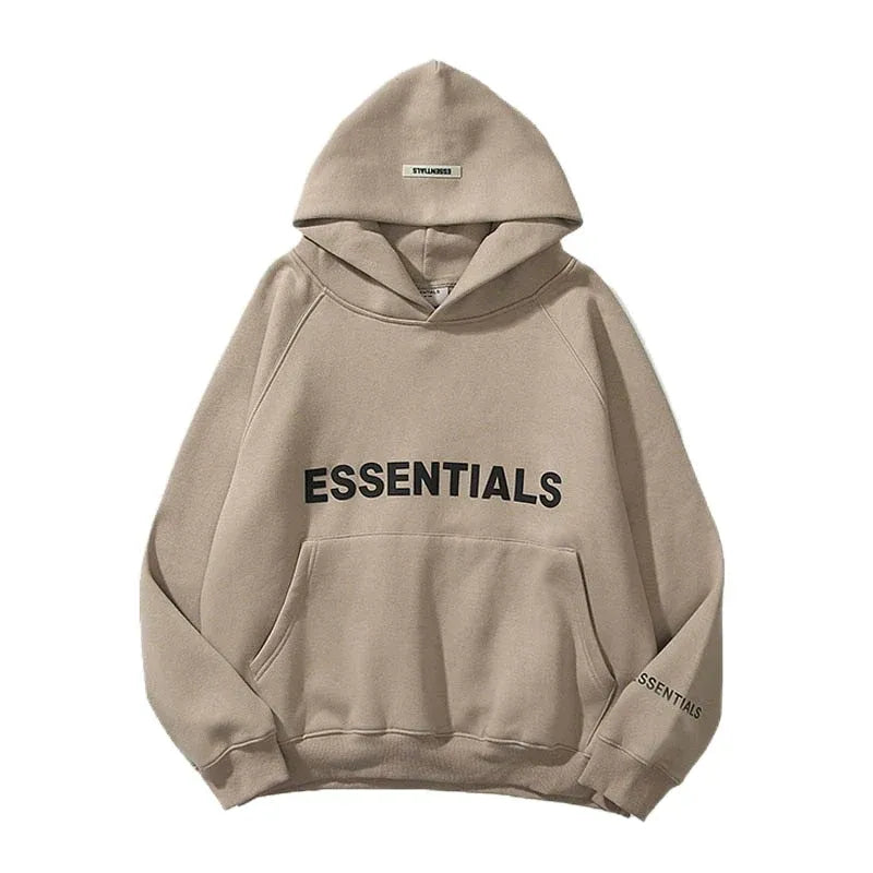 Oversized dames hoodie met essentials print – Delphine