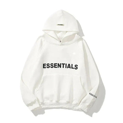 Oversized dames hoodie met essentials print – Delphine