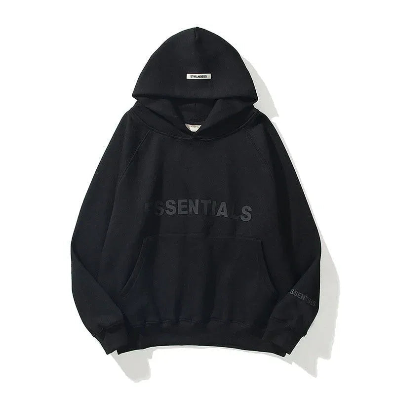 Oversized dames hoodie met essentials print – Delphine