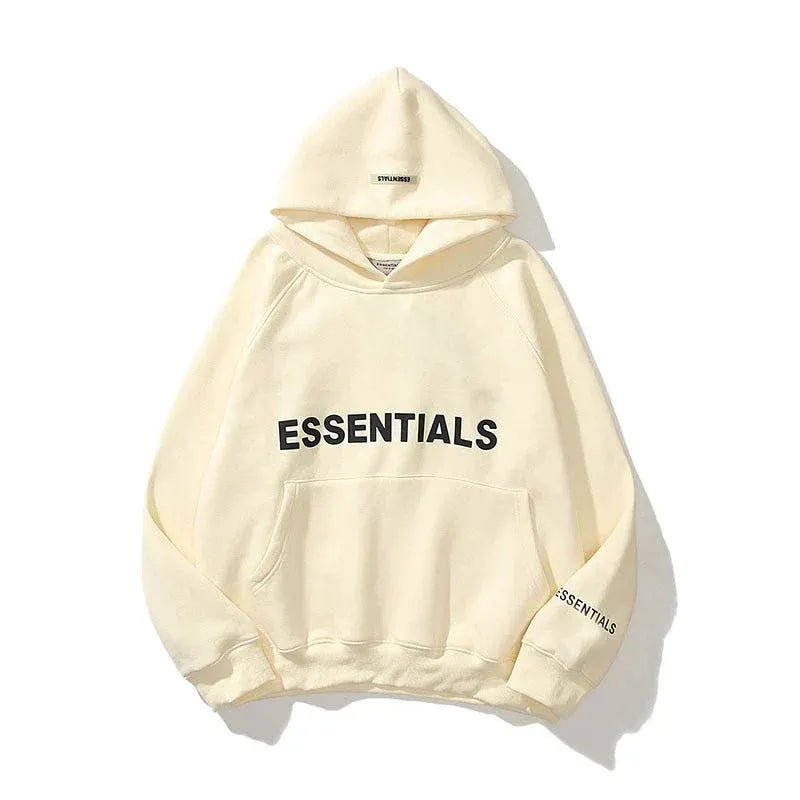 Oversized dames hoodie met essentials print – Delphine
