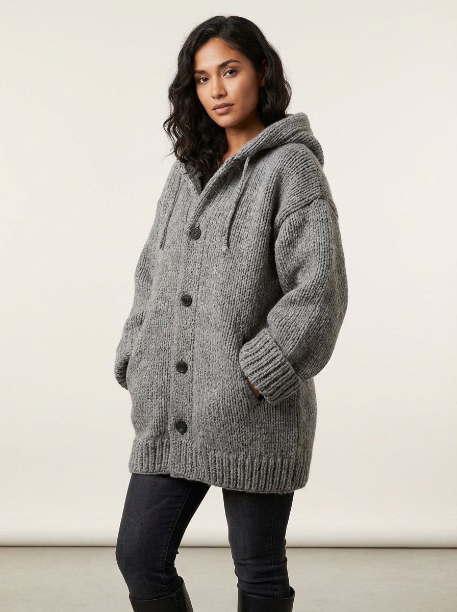Oversized gebreid vest dames – Luna