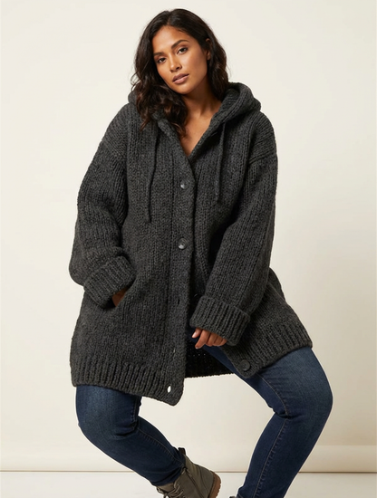 Oversized gebreid vest dames – Luna